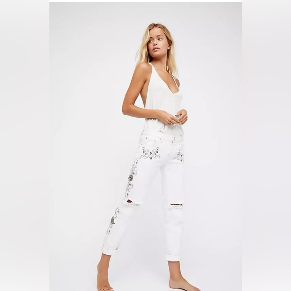 Freepeople One Teaspoon Awesome Embroidered Baggies